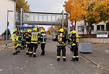 Finanzamt wegen stinkender Substanz geräumt - Feuerwehr Bergheim/dpa Finanzamt wegen stinkender Substanz geräumt - Feuerwehr Bergheim/dpa