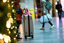 Eine Frau steht bei ihrem Gepäck in einem Bahnhof - Andreas Arnold/dpa/dpa-tmn