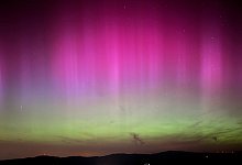 Polarlichter über Baden-Württemberg - Valentin Gensch/dpa Polarlichter über Baden-Württemberg - Valentin Gensch/dpa
