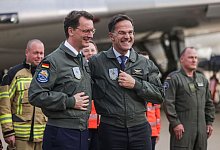 Wüst und Rutte bei der NATO in Geilenkirchen - Oliver Berg/dpa