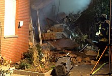 Wohnhaus in Wolfenbüttel brennt - Benjamin Müller/dpa