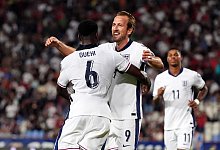 Marc Guehi und Harry Kane - Bradley Collyer/PA Wire/dpa Marc Guehi und Harry Kane - Bradley Collyer/PA Wire/dpa