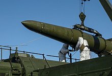 Iskander-Raketen - -/Russian Defense Ministry Press Service/AP/dpa Iskander-Raketen - -/Russian Defense Ministry Press Service/AP/dpa