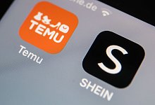 Die Apps der Internethändler Temu und Shein auf einem Smartphone - Oliver Berg/dpa/dpa-tmn Die Apps der Internethändler Temu und Shein auf einem Smartphone - Oliver Berg/dpa/dpa-tmn