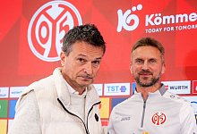 Christian Heidel und Benjamin Hoffmann - Torsten Silz/dpa