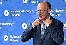 Antrittsbesuch des Bundeskanzlers in Sachsen - Matthias Rietschel/Reuters/Pool/dpa