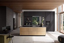 Küchenfront mit der Optik «Wiener Geflecht» - Häcker Küchen/dpa-tmn