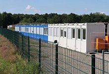 Gemeinschaftsunterkunft Upahl - Bernd Wüstneck/dpa Gemeinschaftsunterkunft Upahl - Bernd Wüstneck/dpa