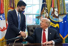 US-Präsident Trump empfängt künftigen New Yorker Bürgermeister - Evan Vucci/AP/dpa