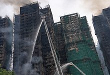 Brand in Hongkong - Chan Long Hei/AP/dpa