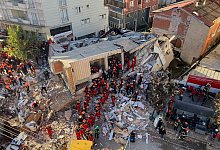 Gebäudeeinsturz in der Türkei - Cihan Atik/IHA/AP/dpa Gebäudeeinsturz in der Türkei - Cihan Atik/IHA/AP/dpa