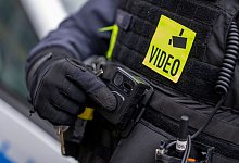 Bodycam bei der Polizei - Monika Skolimowska/dpa