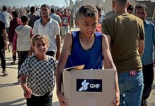 Nahostkonflikt - GHF-Hilfsgüterverteilung - Moaz Abu Taha/APA Images via ZUMA Press Wire/dpa