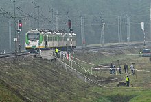 Bahnstrecke in Polen durch Sabotage beschädigt - Przemyslaw Piatkowski/PAP/dpa Bahnstrecke in Polen durch Sabotage beschädigt - Przemyslaw Piatkowski/PAP/dpa