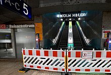 Sperrung des Kölner Hauptbahnhofs wegen Bauarbeiten - Roberto Pfeil/dpa Sperrung des Kölner Hauptbahnhofs wegen Bauarbeiten - Roberto Pfeil/dpa