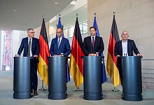 Stahlgipfel im Kanzleramt - Michael Kappeler/dpa