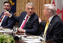 Ungarns Regierungschef Orban im Weißen Haus - Evan Vucci/AP/dpa Ungarns Regierungschef Orban im Weißen Haus - Evan Vucci/AP/dpa