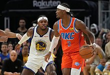 Golden State Warriors - Oklahoma City Thunder - Jeff Chiu/AP/dpa Golden State Warriors - Oklahoma City Thunder - Jeff Chiu/AP/dpa