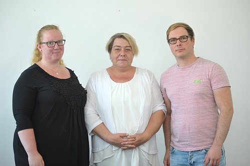 Nathalie Bräuer, Sandra Kuros-Vahrenhorst und Stefan Ahlborn von LVD stellen den Ratten-Skandal anders dar als Nagel. - © Nicole Donath