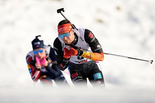 Philipp Nawrath war mit zwei achten Plätzen der beste deutsche Mann. - © Matthias Schrader/AP/dpa