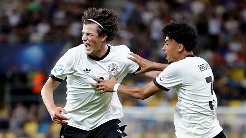 Matchwinner Merlin Röhl. - © Branislav Racko/dpa