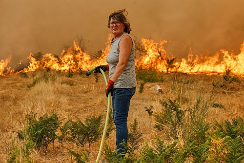 Spanien kommt bei der Bekämpfung ungewöhnlich vieler und sehr intensiver Waldbrände langsam an den Rand seiner Möglichkeiten. - © Lalo R. Villar/AP/dpa