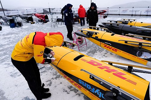 Die deutschen Bob-Piloten lieferten bei der Zweierbob-WM voll ab. - © Julia Demaree Nikhinson/AP/dpa