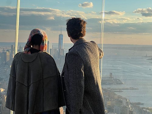 Blick auf Downtown Manhattan. - © Benno Schwinghammer/dpa