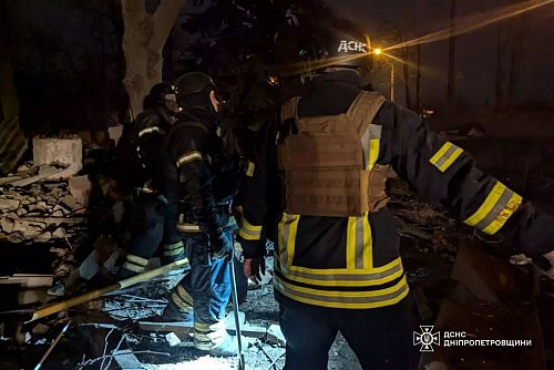 Die südostukrainische Großstadt Krywyj Rih wird immer wieder vom russischen Militär mit Gleitbomben angegriffen. - © Staatlicher Zivilschutzdienst De/dpa