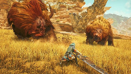 Bison? Büffel? Bär? - Fest steht: Diese beiden Kaliber zur Strecke zu bringen, wird keine leichte Aufgabe. - © Capcom/dpa-tmn