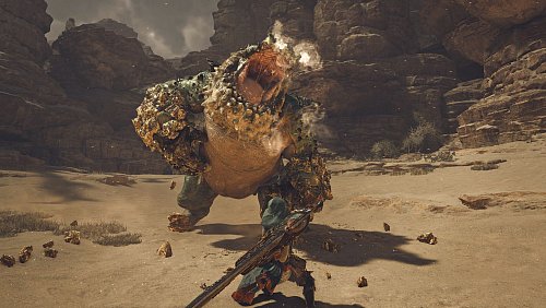 Jede einzelne Jagd ist in «Monster Hunter Wilds» ein Riesenspektakel. - © Capcom/dpa-tmn