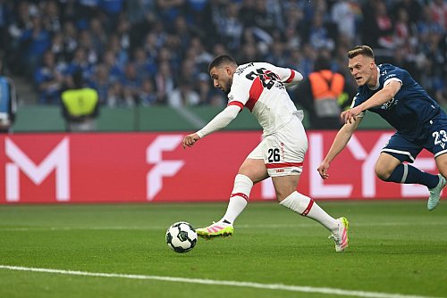 Nach Undavs Tor war das Pokalfinale praktisch entschieden. - © Federico Gambarini/dpa