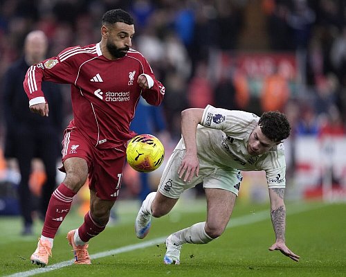 Auch Mohamed Salah blieb gegen Nottingham torlos. - © Peter Byrne/PA Wire/dpa