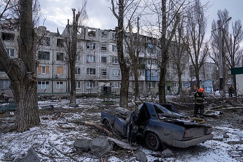 Russische Armee setzt Angriffe gegen Pokrowsk fort. (Archivbild) - © Evgeniy Maloletka/AP/dpa