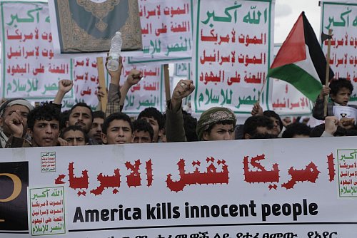 Demonstration im Jemen. - © Osamah Yahya/dpa