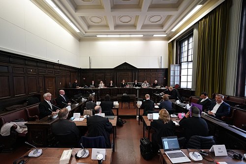 Am 16. Verhandlungstag sagte ein Geschäftsführer einer deutschen Sicherheitsfirma aus. - © Marcus Brandt/dpa/dpa Pool