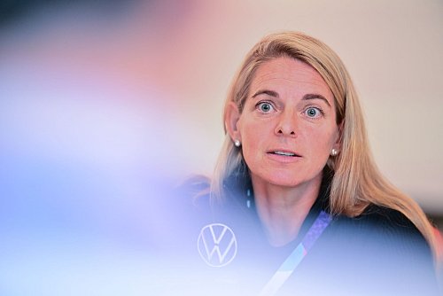 Vertrag bis 2029: DFB-Direktorin Nia Künzer. - © Sebastian Gollnow/dpa