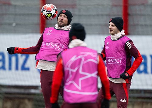 Der FC Bayern absolvierte sein Abschlusstraining ohne Manuel Neuer. - © Sven Hoppe/dpa