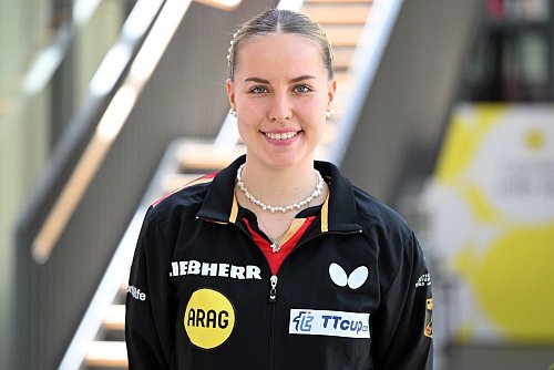 Der deutsche Tischtennis-Star Annett Kaufmann. - © Federico Gambarini/dpa