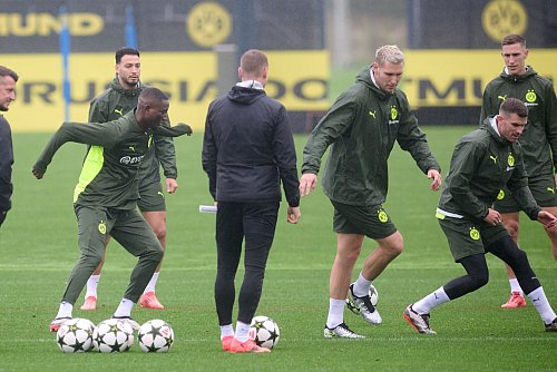 Die letzte Einheit vor dem Spiel in Madrid fand in Dortmund statt. - © Bernd Thissen/dpa