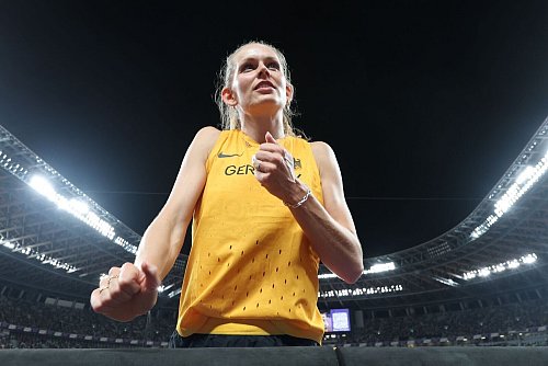Hochspringerin Christina Honsel schaffte den Einzug ins WM-Finale - © Oliver Weiken/dpa