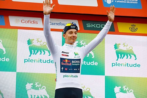 Dürfte auch bald erstmals bei der Tour de France am Start stehen: Florian Lipowitz. - © Roth/dpa