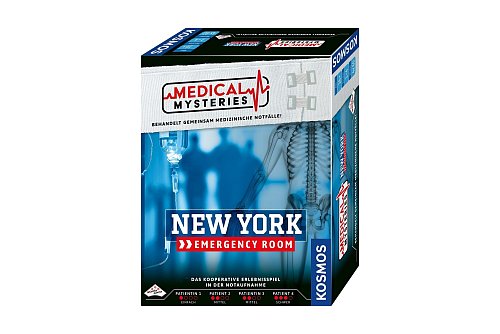 «New York Emergency Room» ist eine Version des Spiels «Medical Mysteries», wo man zum als Team zu Ärzten in der Notaufnahme wird. - © Identity Games/dpa-tmn