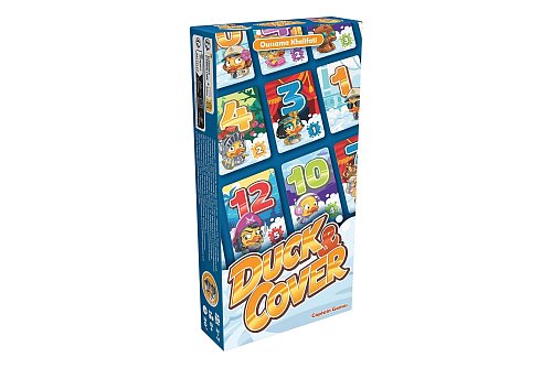 Das Kartenspiel «Duck & Cover» ist mit seinen liebevoll gezeichneten Quietscheentchen ein Hingucker. - © Asmodee/dpa-tmn