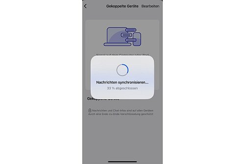 Verschlüsselte Synchronisierung: Signal ermöglicht die Übertragung von Nachrichtenverläufen auf neue Geräte. - © Signal/dpa-tmn