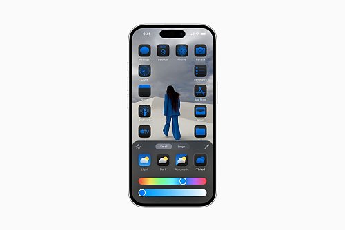 Hell, dunkel oder eingefärbt: Auf dem anpassbaren Homescreen können Nutzerinnen und Nutzer wählen, wie Apps und Widgets dargestellt werden. - © Apple Inc./dpa-tmn