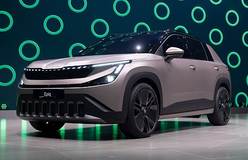 Skoda präsentiert auf der IAA mit dem Epiq ein kleines SUV von 4,16 Metern Länge. - © Sven Hoppe/dpa/dpa-tmn