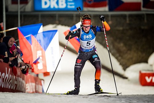 Selina Grotian war beste Deutsche in den Einzelrennen von Nove Mesto. - © Svoboda Jaroslav/CTK/dpa