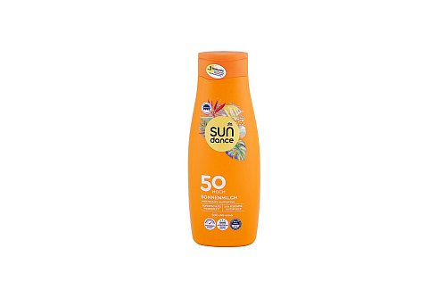 Zuverlässiger Schutz bestätigt: Die Sonnencreme.«Sundance Sonnenmilch, 50» von Dm schneidet mit „sehr gut“ ab. - © ÖKO-TEST Verlag GmbH & Co. KG/dpa-tmn