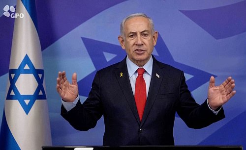 Netanjahu droht Hisbollah mit Wiederaufnahme des Kriegs. (Archivbild) - © Uncredited/Israeli Government Press Office/AP/dpa